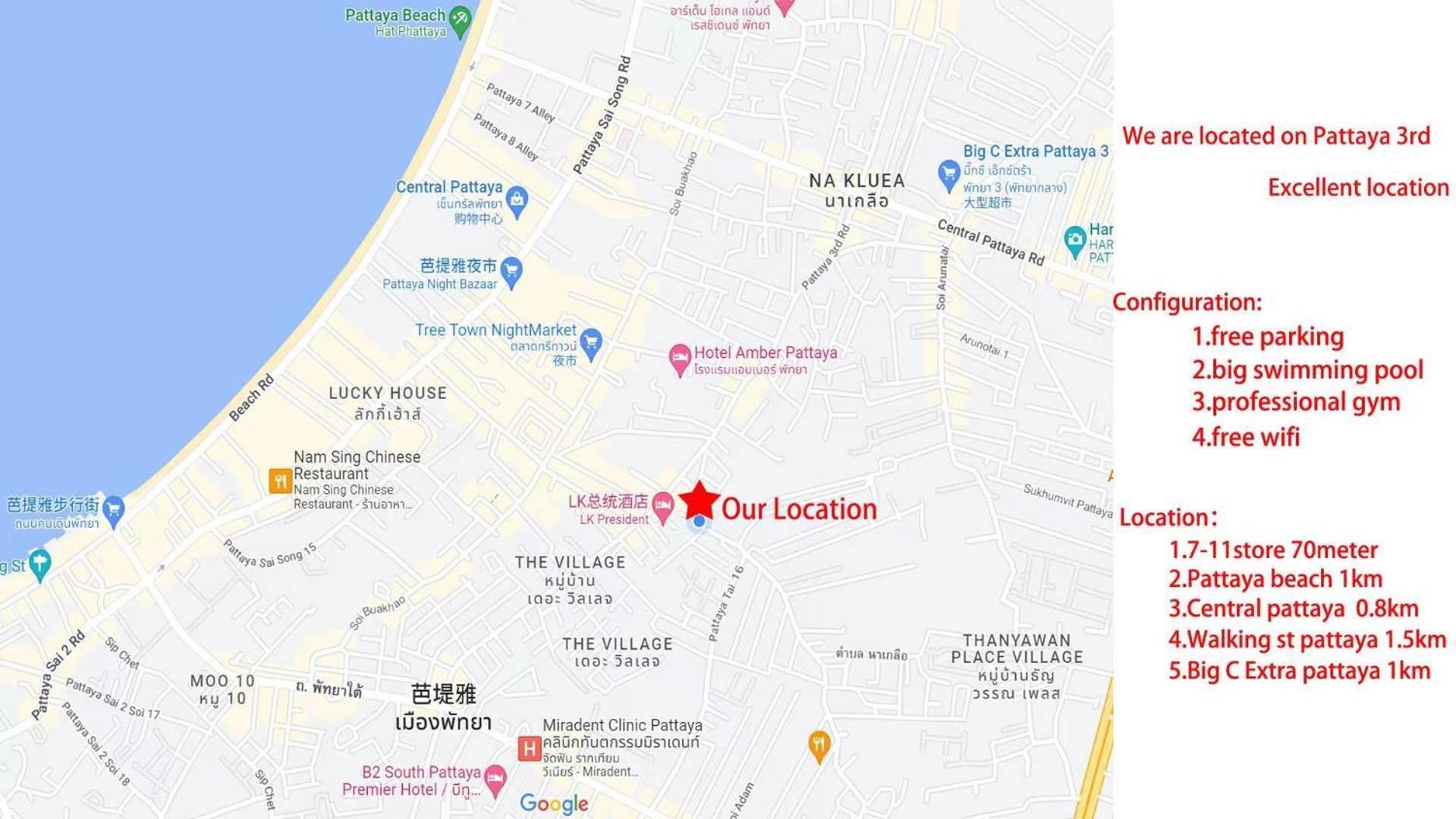 Pattaya City Center Residence K Dış mekan fotoğraf